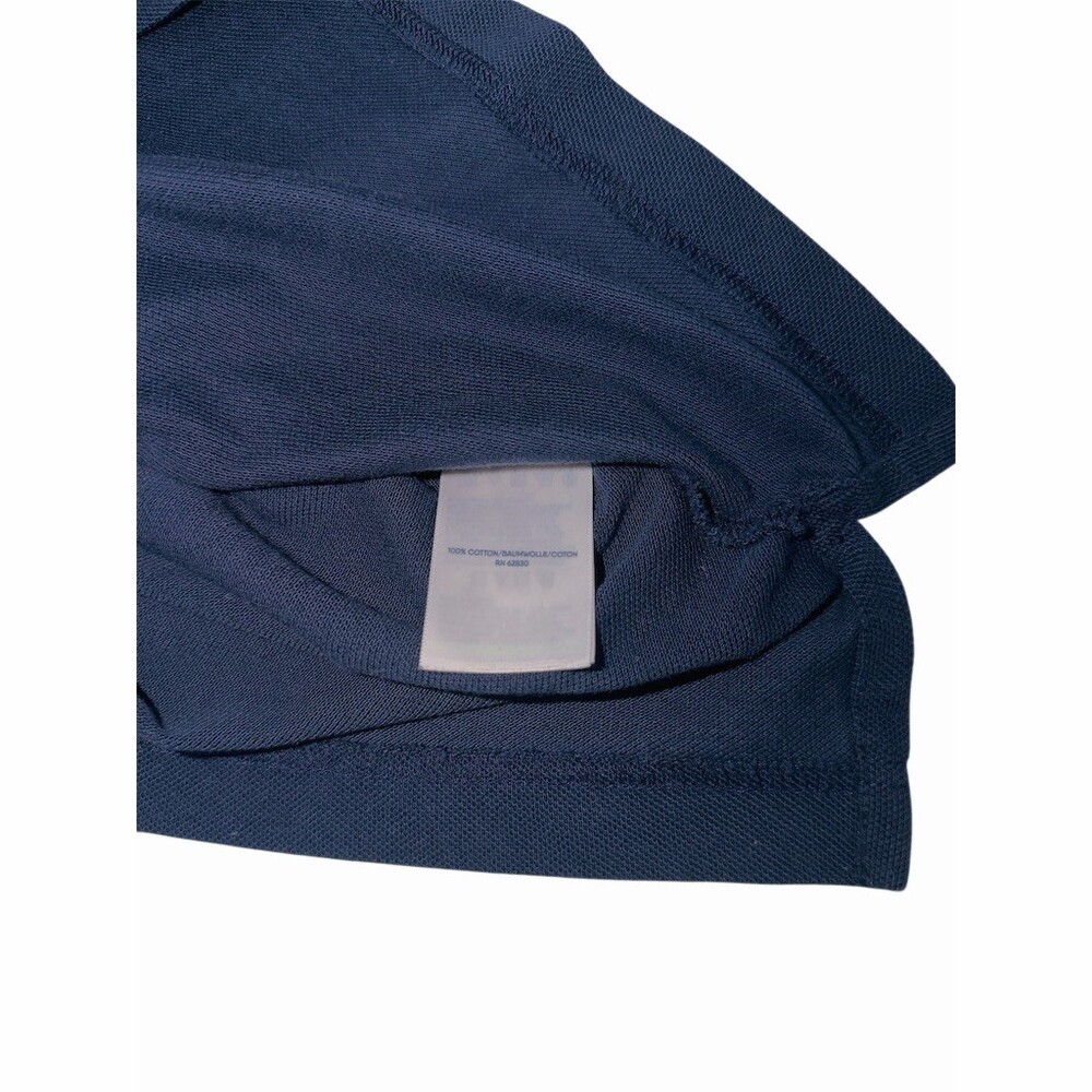 Lands' End Toddler Boys 2T Navy Long Sleeve Polo Shirt Uniform School EUC Stains - Picture 5 of 16